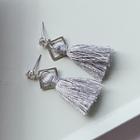 925 Sterling Silver Tasseled Drop Earring 1 Pair - 925 Silver - Earrings - Tassel - One Size