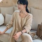 Cashmere Blend Knit Long Slipdress