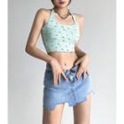 Floral Halter Top In 6 Colors