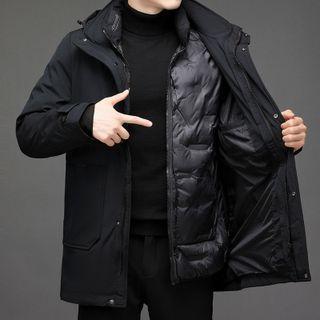 Hooded Coat With Detachable Padded Lining