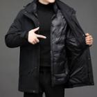 Hooded Coat With Detachable Padded Lining