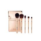 Memebox - Pony Effect Mini Makeup Brush Set: Powder Brush 1pc + Cheek & Shading Brush 1pc + Blending Eyeshadow Brush 1pc + Medium Eyeshadow Brush 1pc + Smudging Eyeshadow Brush 1pc 5 Pcs