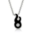 Black Kenny&co. X Zerone Fire Icon Necklace [s] Black - One Size