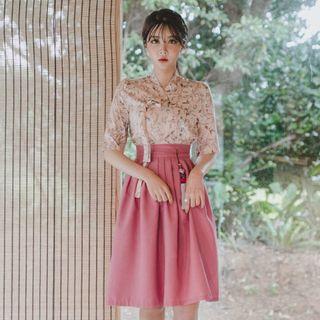 Modern Hanbok Purple Skirt Purple - One Size