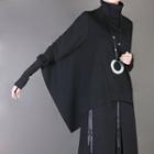 High Collar Batwing Sweatshirt
