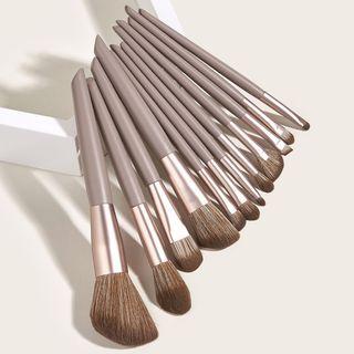 Set Of 12: Makeup Brush Gg0900803 - 12 Pcs - Pink - One Size