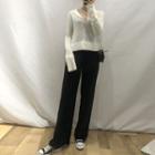Knit Plain Top White - One Size