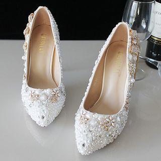 Embellished Pointy Pumps / Flats