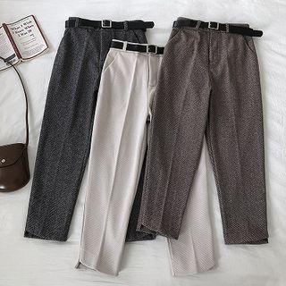 Asymmetric High-waist Cargo Cropped Pants