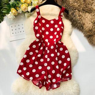 Dotted Strappy Playsuit