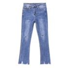 Distressed Slim-fit Boot Cut Jeans
