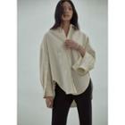 Slit-sleeve Loose-fit Shirt