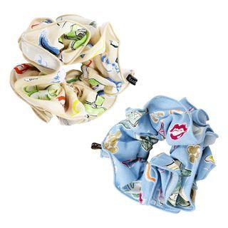 Illustrated Scrunchy Hair Tie