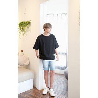 Linen Blend Boxy T-shirt