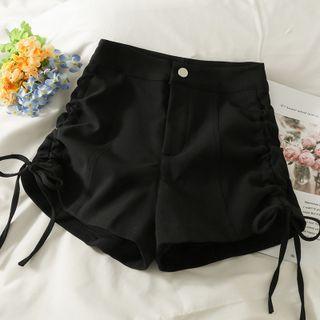Drawstring-side Skinny Shorts