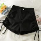 Drawstring-side Skinny Shorts