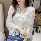Tie-strap Lace Jacket