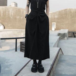 Twisted Maxi Straight-fit Skirt