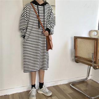 Hooded Stripe Dress