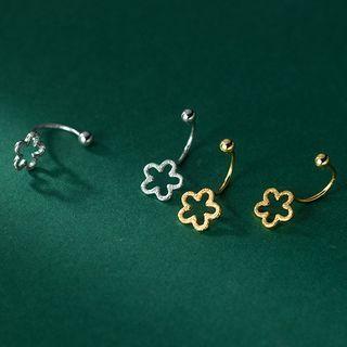 Flower Sterling Silver Swing Earring