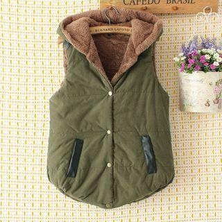 Fleece-lined Hooded Vest