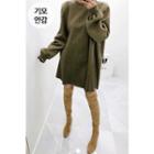 Round-neck A-line Pullover Dress