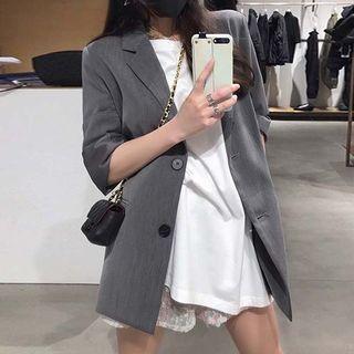 Plain Blazer / T-shirt / Set