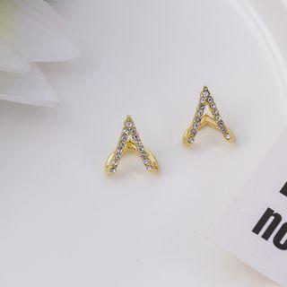 Geometric Rhinestone Earrings Era065 - 05 - One Size
