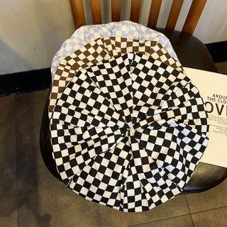 Chessboard Pattern Beret