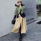 Mock Two-piece Midi Coat