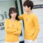 Couple Matching Wifi Print Sweater