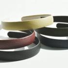 Grained Faux-leather Hair Band