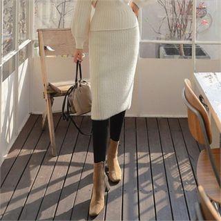 H-line Furry-knit Skirt