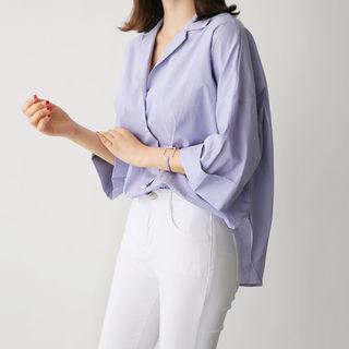 Cuff-sleeve Loose-fit Shirt