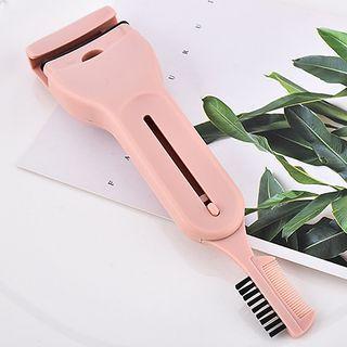 Eyelash Curler With Brush Pink - One Size