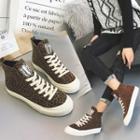 Cheetah Print High Top Sneakers