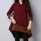 Fleece Lined Long-sleeve A-line Dress