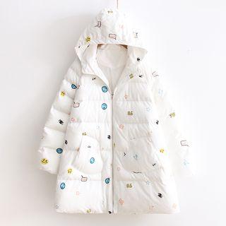 Printed Long Padded Jacket