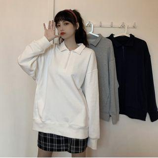 Half-zip Polo Sweatshirt
