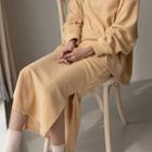 N Efct H-line Maxi Fleece Skirt