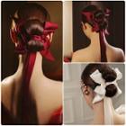 Set Of 3: Bow Hair Clip + Hair Ribbon