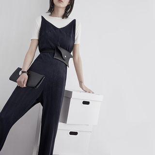 Wide-leg Sleeveless Jumpsuit