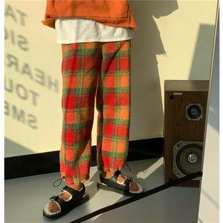 Plaid Fleece Sweatpants
