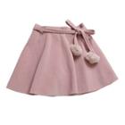 Pompom Plain Flared Skirt