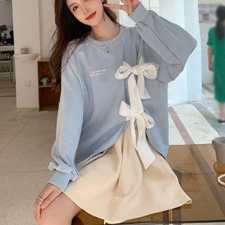 Ribbon Sweatshirt / Skirt