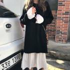 Long-sleeve Midi Dress / Mini Pullover Dress