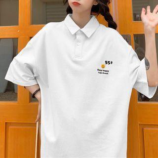 Short-sleeve Smile Polo Shirt