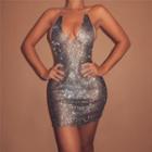 Glitter Mini A-line Dress
