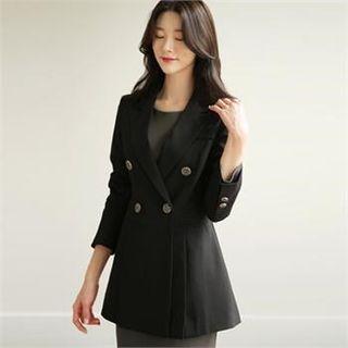 Tall Size Shirred-side Sheath Dress