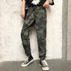 Camo Jogger Sweatpants Army Green - One Size